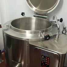 Indirect Electric Boiling Pan with Pressure Lid.